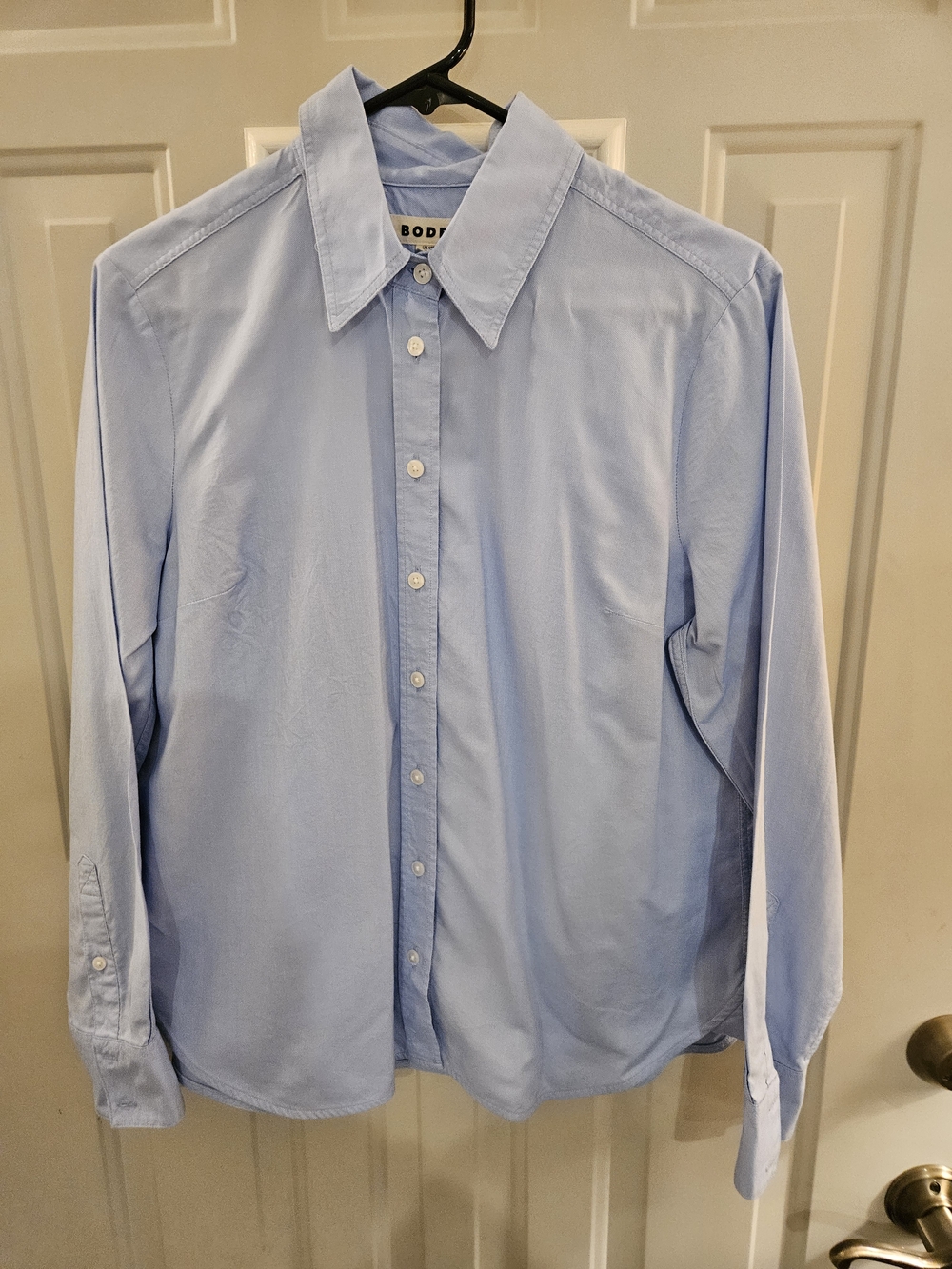 Boden Pale Blue And Multi Colored Women's Button-Down Shirt